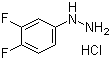 3,4-二氟苯肼盐酸盐分子结构 (CAS 40594-37-4)