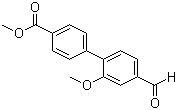 4'-甲酰基-2'-甲氧基联苯-4-甲酸甲酯分子结构 (CAS 406233-36-1)