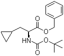 N-叔丁氧羰基-(S)-环丙基丙氨酸苄酯分子结构 (CAS 406681-37-6)