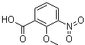 2-甲氧基-3-硝基苯甲酸分子结构 (CAS 40751-88-0)