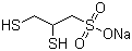 2,3-二巯基丙磺酸钠分子结构 (CAS 4076-02-2)