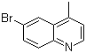 6-溴-4-甲基喹啉分子结构 (CAS 41037-28-9)