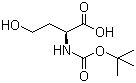 N-Boc-L-高丝氨酸分子结构 (CAS 41088-86-2)