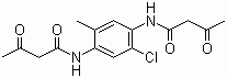 双乙酰乙酰-2-氯-5-甲基对苯二胺分子结构 (CAS 41131-65-1)