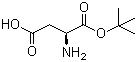 L-天冬氨酸-1-叔丁酯分子结构 (CAS 4125-93-3)