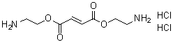Fumaric acid bis(2-aminoethyl) ester dihydrochloride molecular structure (CAS 4126-70-9)