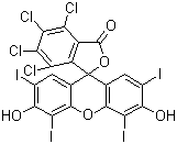 孟加拉红内酯分子结构 (CAS 4159-77-7)