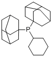 环己基二(1-金刚烷基)膦分子结构 (CAS 415941-50-3)
