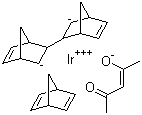 Tris(norbornadiene)acetylacetonateiridium(III) molecular structure (CAS 41612-46-8)