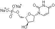 2'-Deoxyuridine 5'-monophosphate disodium salt molecular structure (CAS 42155-08-8)