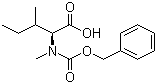 N-Cbz-N-methyl-L-isoleucine molecular structure (CAS 42417-66-3)