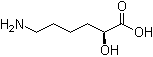(2S)-6-氨基-2-羟基己酸分子结构 (CAS 42491-84-9)