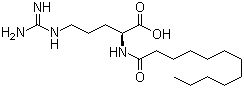 N-Lauroyl-L-arginine molecular structure (CAS 42492-22-8)