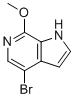 4-溴-7-甲氧基-1H-吡咯并[2,3-c]吡啶分子结构 (CAS 425380-37-6)