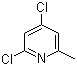 2,4-二氯-6-甲基吡啶分子结构 (CAS 42779-56-6)
