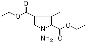 Diethyl 1-amino-3-methyl-1H-pyrrole-2,4-dicarboxylate molecular structure (CAS 427878-69-1)