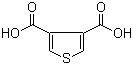 3,4-噻吩二羧酸分子结构 (CAS 4282-29-5)