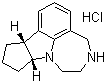 (8aR,11aR)-4,5,6,7,8a,10,11,11a-八氢-9H-环戊并[4,5]吡咯并[3,2,1-jk][1,4]苯并二氮杂卓盐酸盐分子结构 (CAS 428868-35-3)