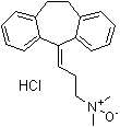 3-(10,11-二氢-5H-二苯并[a,d]环庚烯-5-亚基)-N,N-二甲基-1-丙胺 N-氧化物盐酸盐分子结构 (CAS 4290-60-2)