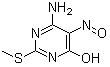 4-Amino-6-hydroxy-2-methylthio-5-nitrosopyrimidine molecular structure (CAS 43005-49-8)