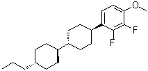 2,3-二氟-1-甲氧基-4-[(反式,反式)-4'-丙基[1,1'-联环己烷]-4-基]苯分子结构 (CAS 431947-34-1)