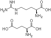 L-精氨酸 L-谷氨酸分子结构 (CAS 4320-30-3)