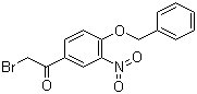 2-Bromo-4'-Benzyloxy-3'-nitroacetophenone molecular structure (CAS 43229-01-2)