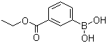 3-乙氧羰基苯硼酸分子结构 (CAS 4334-87-6)