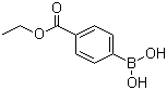 4-乙氧羰基苯硼酸分子结构 (CAS 4334-88-7)