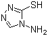 4-氨基-4H-1,2,4-三唑-3-硫醇分子结构 (CAS 4343-75-3)