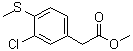 3-氯-4-(甲硫基)苯乙酸甲酯分子结构 (CAS 436141-65-0)