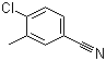 4-氯-3-甲基苯甲腈分子结构 (CAS 4387-31-9)