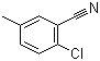2-氯-5-甲基苯腈分子结构 (CAS 4387-32-0)