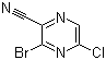3-Bromo-5-chloropyrazine-2-carbonitrile molecular structure (CAS 440124-25-4)