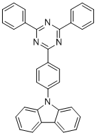 9-(4-(4,6-二苯基-1,3,5-三嗪-2-基)苯基)-9H-咔唑分子结构 (CAS 440354-93-8)