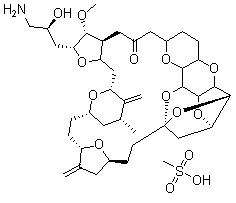 Eribulin mesylate molecular structure (CAS 441045-17-6)