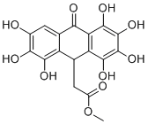 CAS # 441764-20-1, Rubanthrone A, methyl 2-(1,2,3,4,6,7,8-heptahydroxy-10-oxo-9H-anthracen-9-yl)acetate