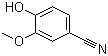 4-Hydroxy-3-methoxybenzonitrile molecular structure (CAS 4421-08-3)