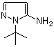 1-叔丁基-1H-吡唑-5-胺分子结构 (CAS 442850-71-7)
