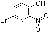 6-溴-2-硝基吡啶-3-醇分子结构 (CAS 443956-08-9)