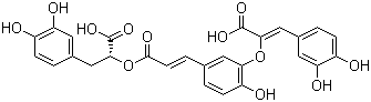 CAS # 444179-57-1 (155576-07-1), Salvianolic acid H, (alphaR)-alpha-[[(2E)-3-[3-[[(1Z)-1-Carboxy-2-(3,4-dihydroxyphenyl)ethenyl]oxy]-4-hydroxyphenyl]-1-oxo-2-propen-1-yl]oxy]-3,4-dihydroxybenzenepropanoic acid