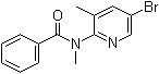 N-(5-溴-3-甲基-2-吡啶基)-N-甲基苯甲酰胺分子结构 (CAS 446299-80-5)