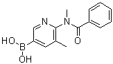 [6-(苯甲酰基甲基氨基)-5-甲基-3-吡啶基]-硼酸分子结构 (CAS 446299-81-6)
