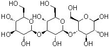 O-beta-D-Glucopyranosyl-(1→3)-O-beta-D-glucopyranosyl-(1→4)-beta-D-glucopyranose molecular structure (CAS 4467-70-3)
