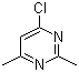 4-氯-2,6-二甲基嘧啶分子结构 (CAS 4472-45-1)