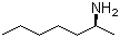 (S)-2-庚胺分子结构 (CAS 44745-29-1)