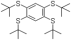 1,2,4,5-四(叔丁硫基)苯分子结构 (CAS 447463-65-2)