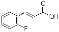 2-氟肉桂酸分子结构 (CAS 451-69-4)