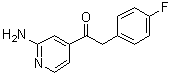 2-(4-氟苯基)-1-(2-氨基-4-吡啶基)乙酮分子结构 (CAS 452056-80-3)