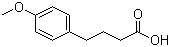 4-(4-甲氧基苯基)丁酸分子结构 (CAS 4521-28-2)
